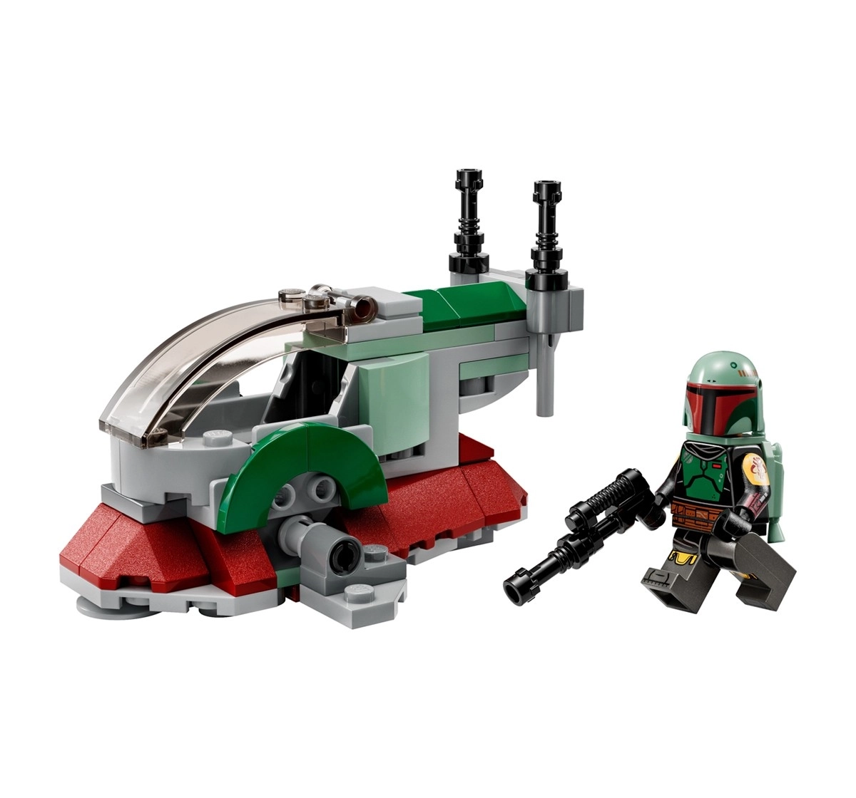 LEGO Star Wars Boba Fett's Starship Microfighter 75344 Building Toy Set 85 Pcs Multicolour 6Y+