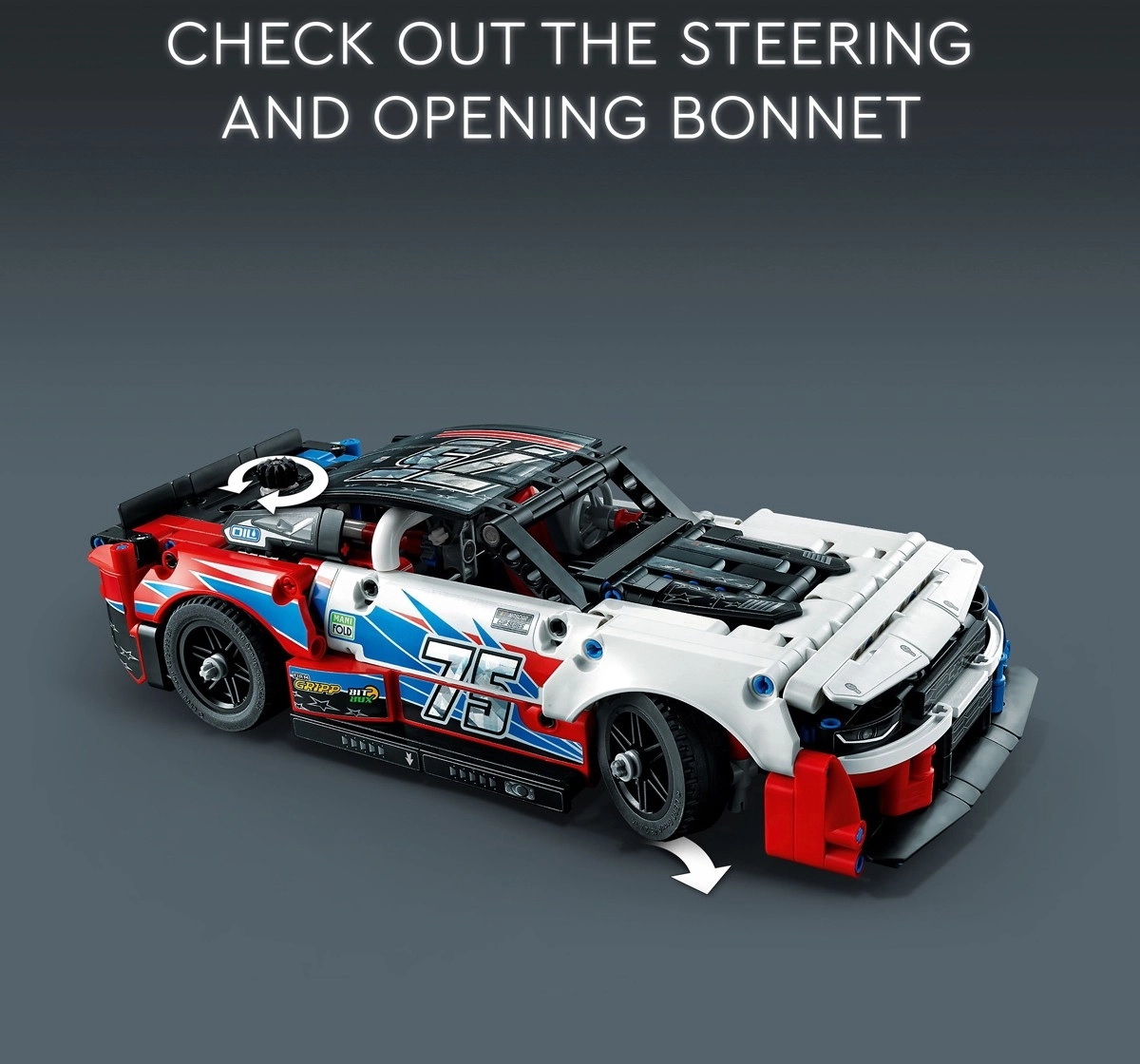 LEGO Technic NASCAR Next Gen Chevrolet Camaro ZL1 42153 Building Toy Set 672 Pieces Multicolour 9Y+