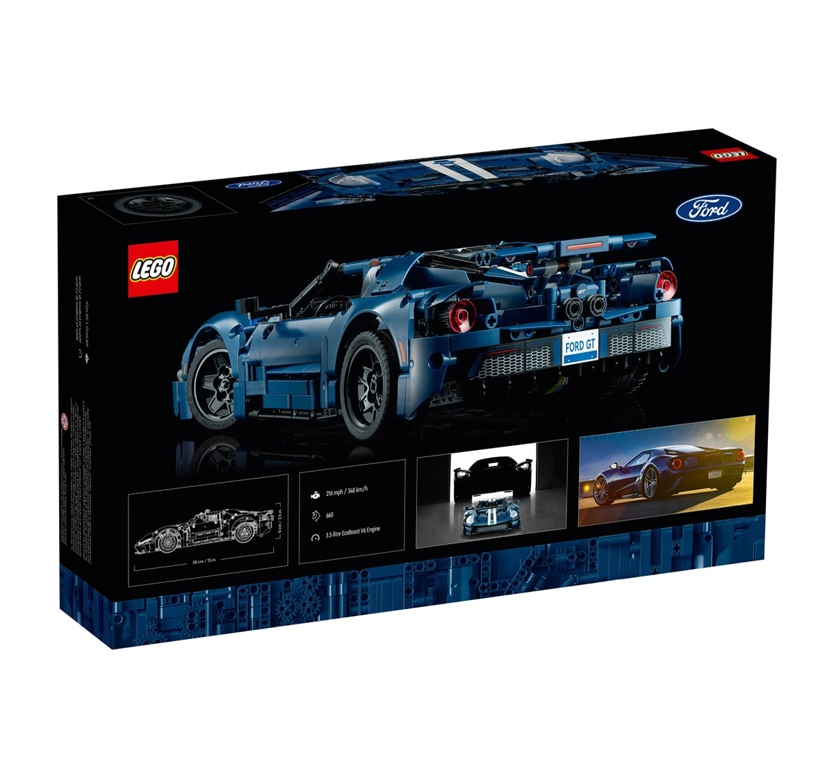 LEGO Technic 2022 Ford GT 42154 Building Kit for Adults 1,466 Pieces Multicolour 18Y+