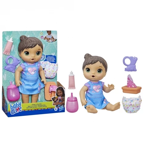 Baby Alive Change ‘N Play Baby Doll, 12-Inch, 3 Yrs+