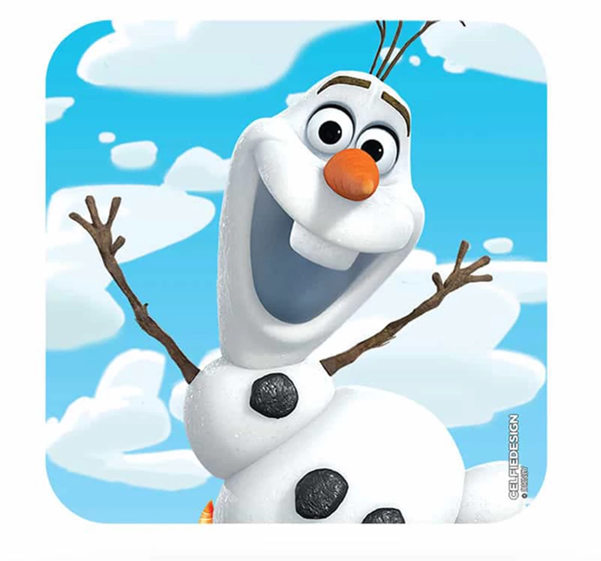 Macmerise Oh Olaf 10 X 10 cm Coasters Multicolour 12Y+
