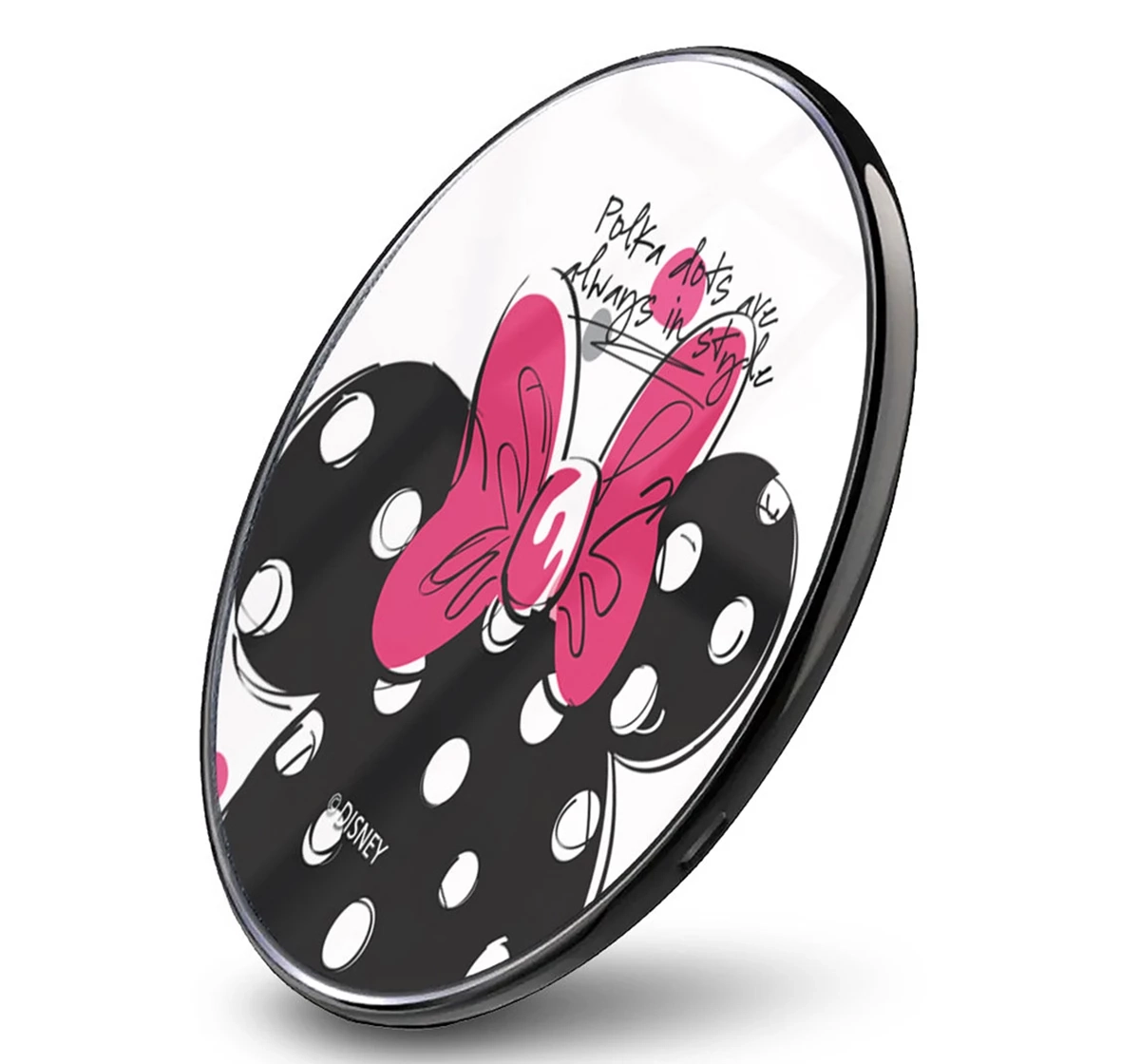 Macmerise Polka Minnie Compatible Pro Wireless Charger Multicolour 12Y+