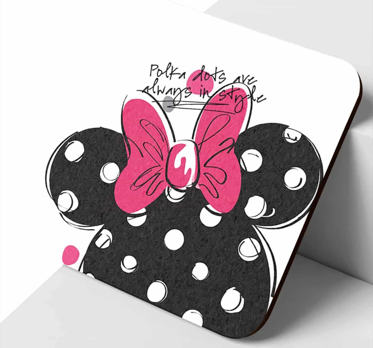 Macmerise Polka Minnie 10 X 10 cm Coasters Multicolour 12Y+