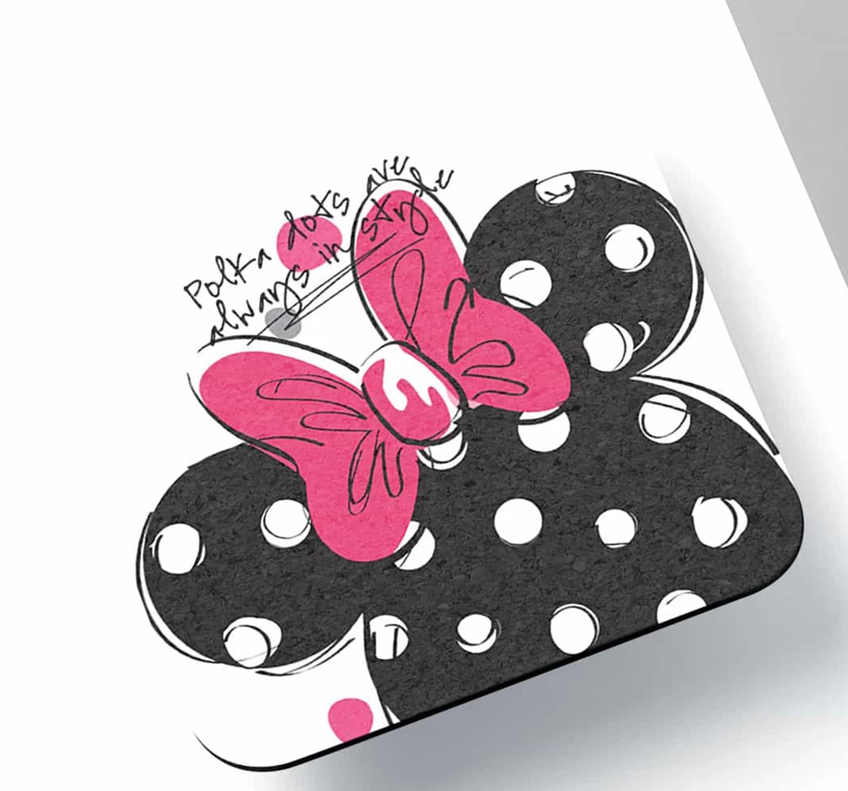 Macmerise Polka Minnie 10 X 10 cm Coasters Multicolour 12Y+