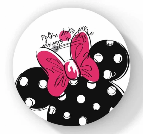 Macmerise Polka Minnie Circular Coasters Multicolour 12Y+