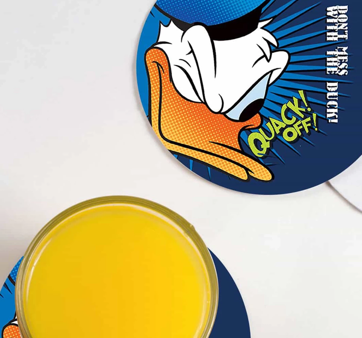 Macmerise Quack Off Circular Coasters Multicolour 12Y+