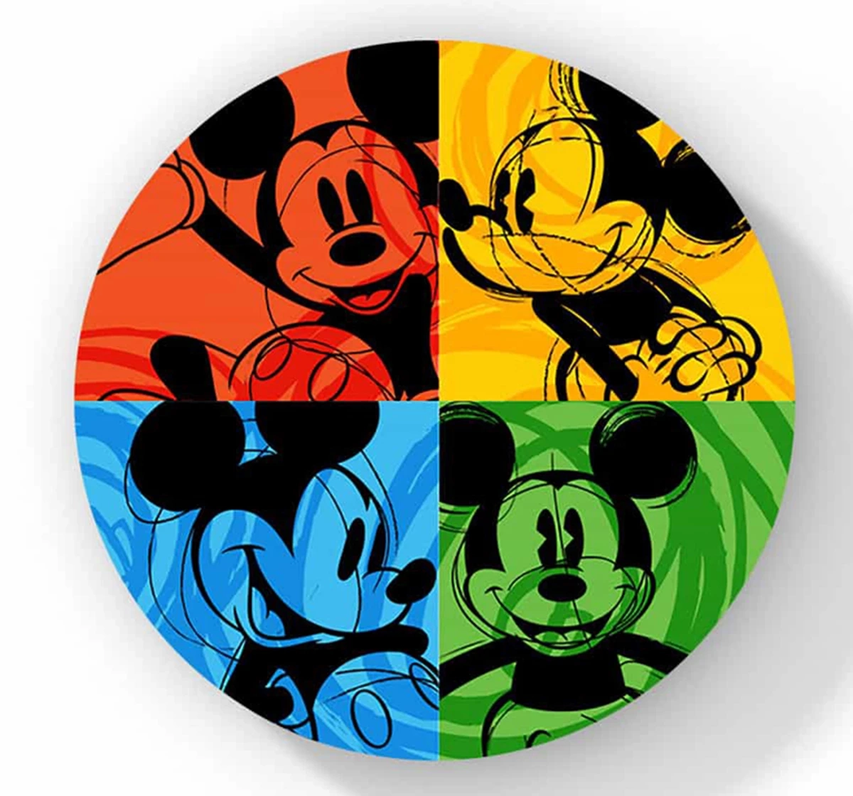 Macmerise Shades of Mickey Circular Coasters Multicolour 12Y+