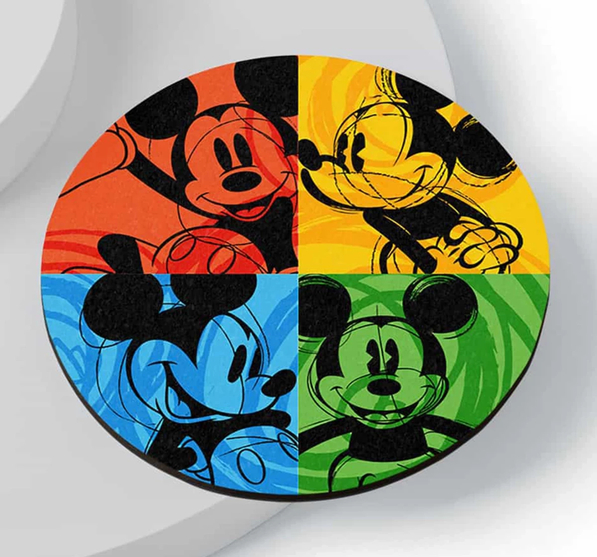 Macmerise Shades of Mickey Circular Coasters Multicolour 12Y+