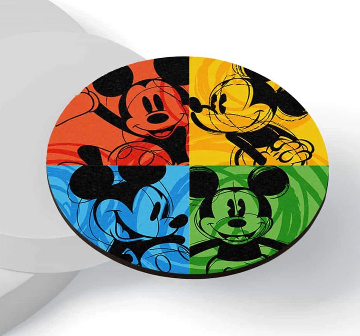 Macmerise Shades of Mickey Circular Coasters Multicolour 12Y+