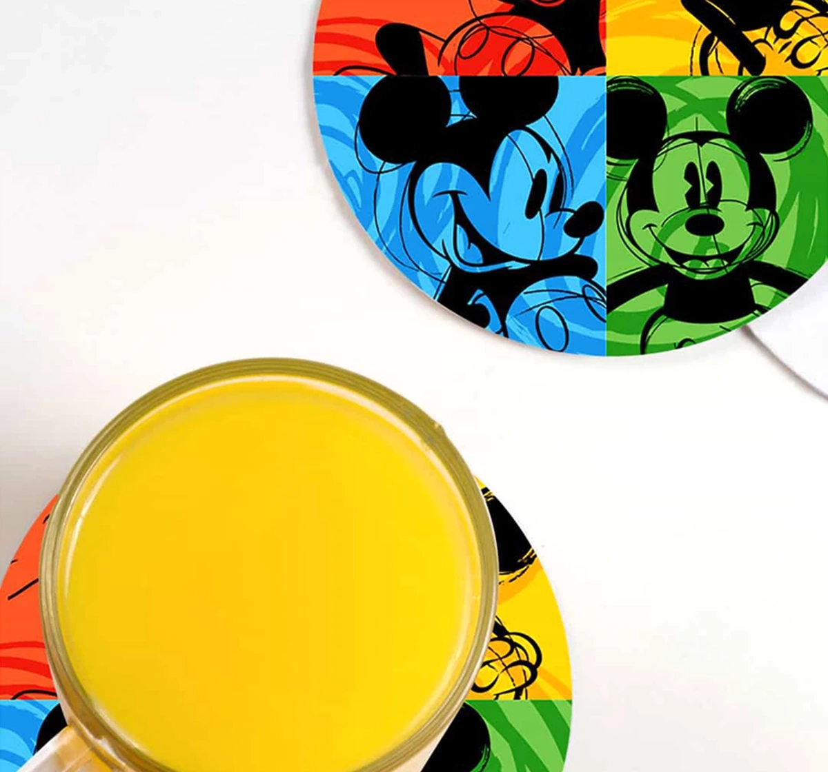 Macmerise Shades of Mickey Circular Coasters Multicolour 12Y+