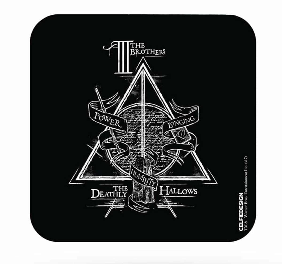 Macmerise The Deathly Hallows 10 X 10 cm Coasters Multicolour 12Y+