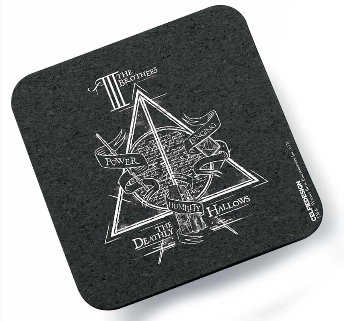Macmerise The Deathly Hallows 10 X 10 cm Coasters Multicolour 12Y+