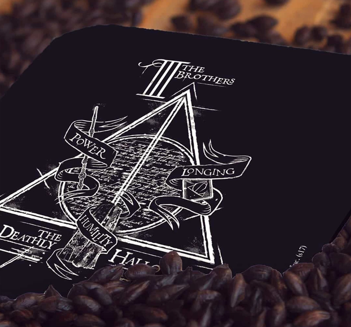 Macmerise The Deathly Hallows 10 X 10 cm Coasters Multicolour 12Y+
