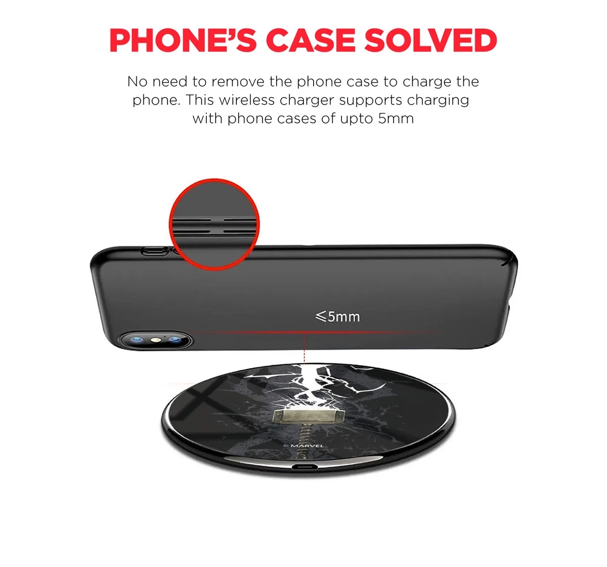 Macmerise The Thunderous Hammer Qi Compatible Pro Wireless Charger Multicolour 12Y+