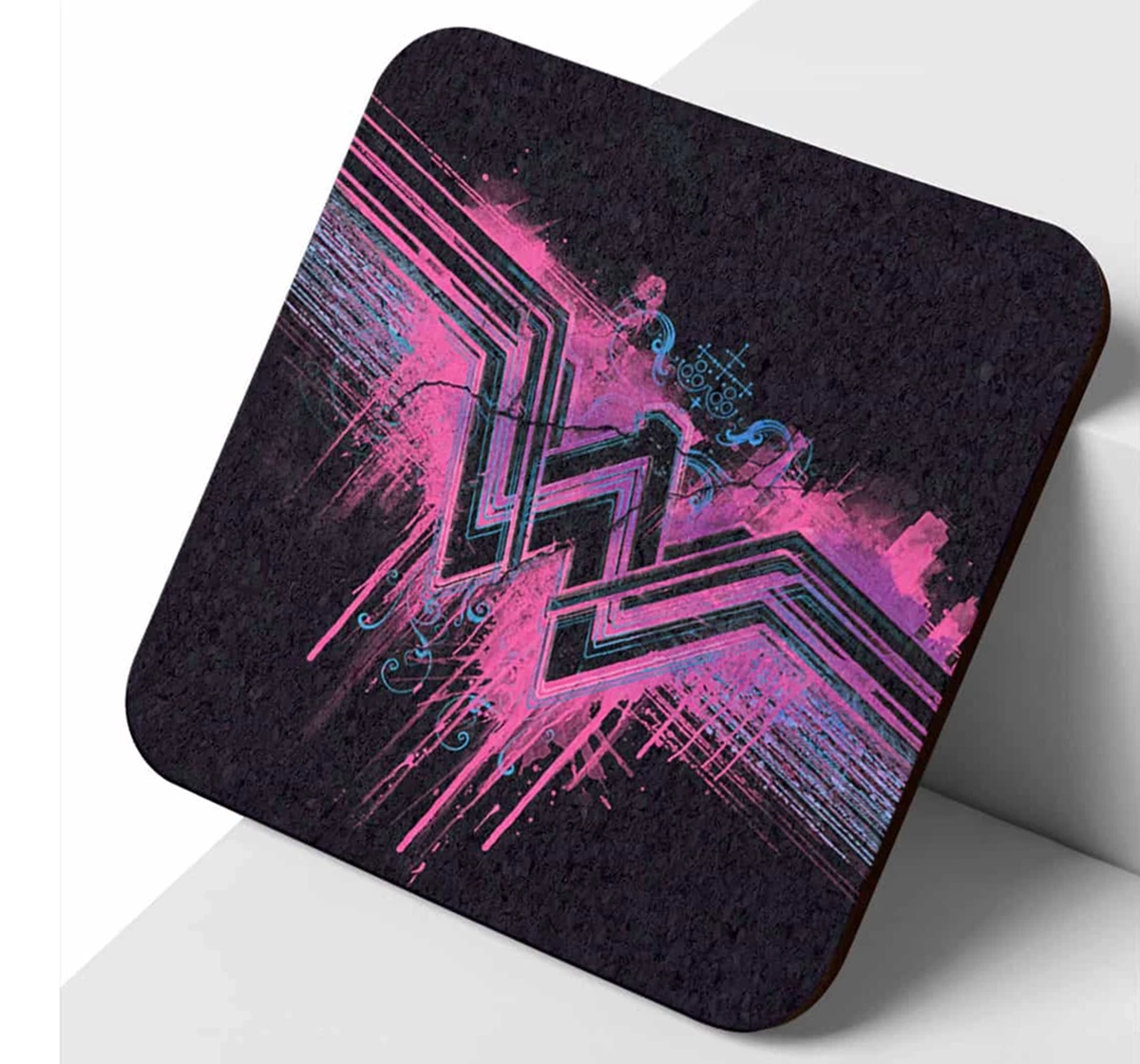Macmerise Wonder Woman Splatter 10 X 10 cm Coasters Multicolour 12Y+