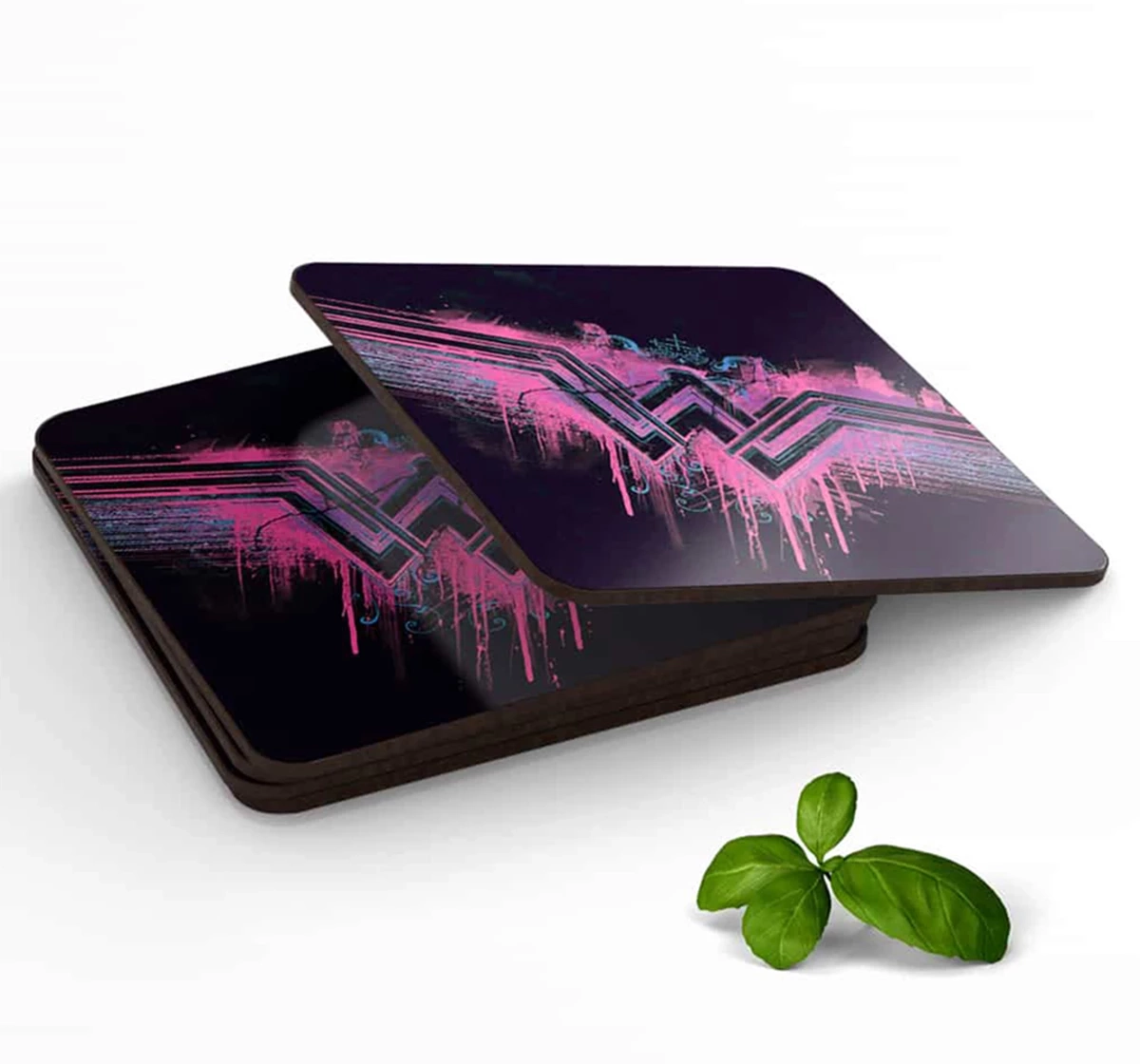 Macmerise Wonder Woman Splatter 10 X 10 cm Coasters Multicolour 12Y+