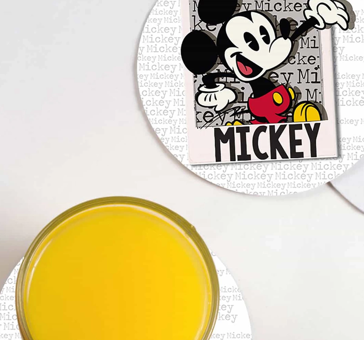 Macmerise Hello Mr Mickey Circular Coasters Multicolour 12Y+