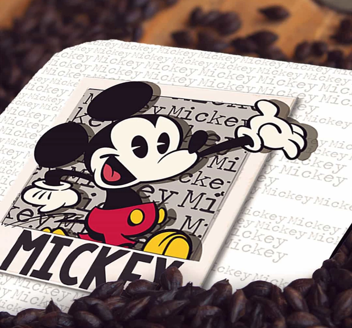 Macmerise Hello Mr Mickey 10 X 10 cm Coasters Multicolour 12Y+