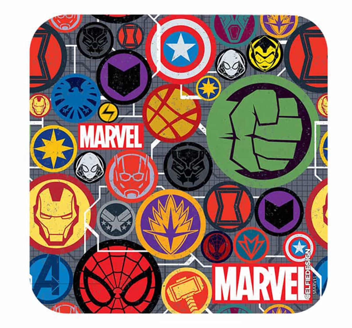 Macmerise Marvel Iconic Mashup 10 X 10 cm Coasters Multicolour 12Y+
