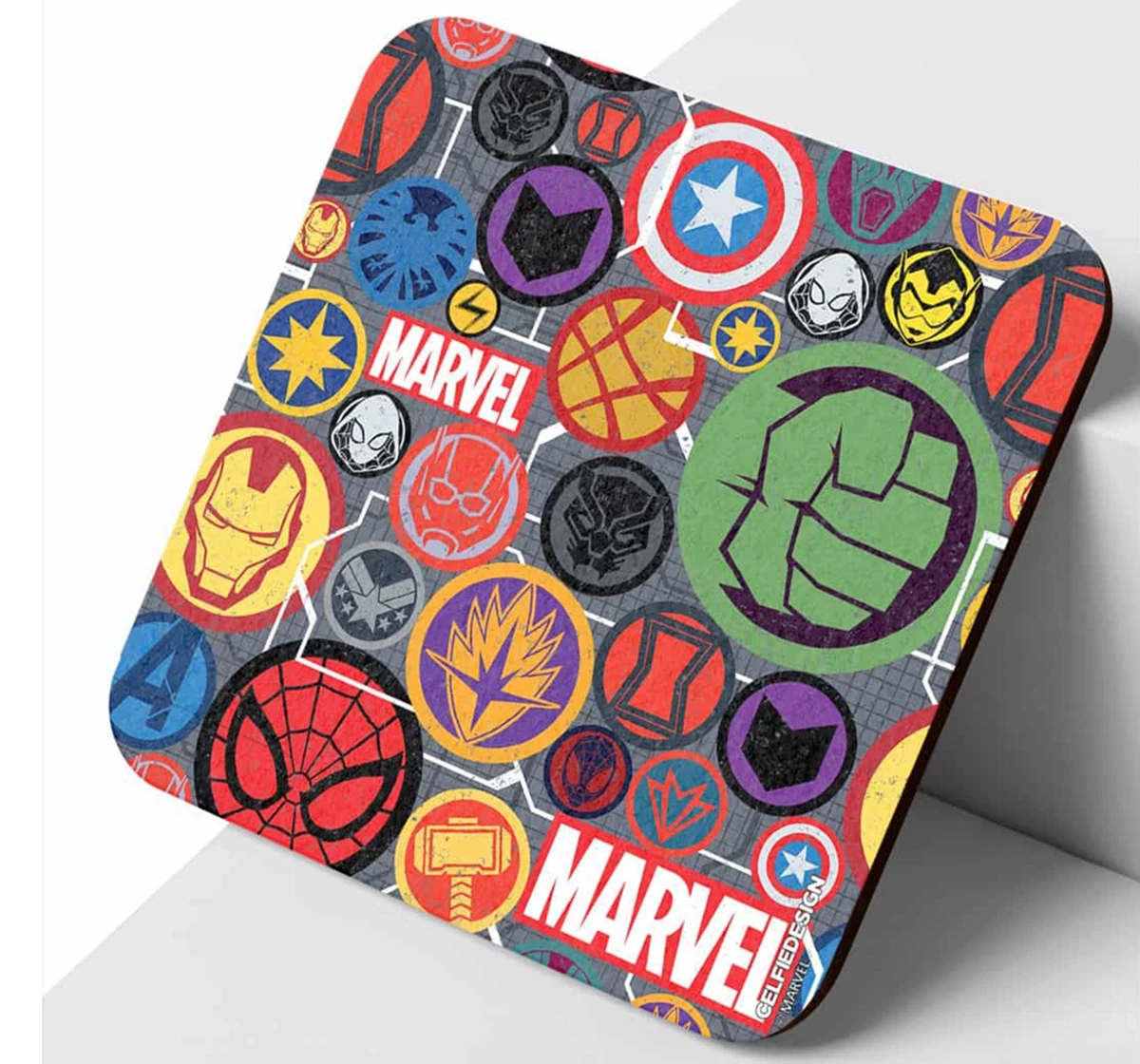 Macmerise Marvel Iconic Mashup 10 X 10 cm Coasters Multicolour 12Y+