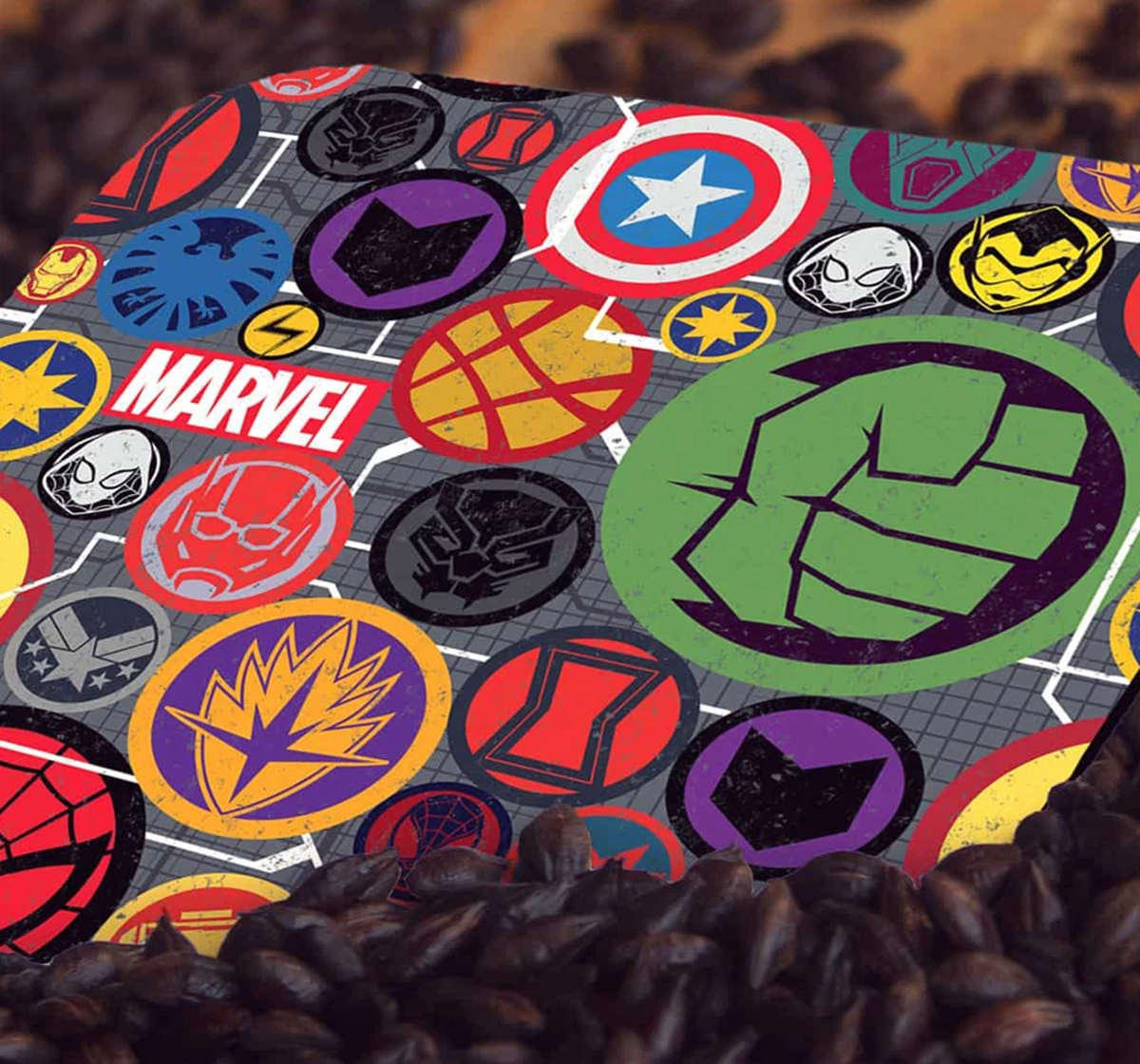 Macmerise Marvel Iconic Mashup 10 X 10 cm Coasters Multicolour 12Y+