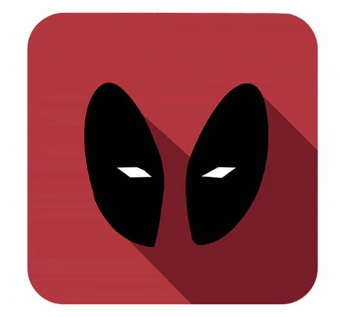 Macmerise Minimalistic Deadpool 10 X 10 cm Coasters Multicolour 12Y+