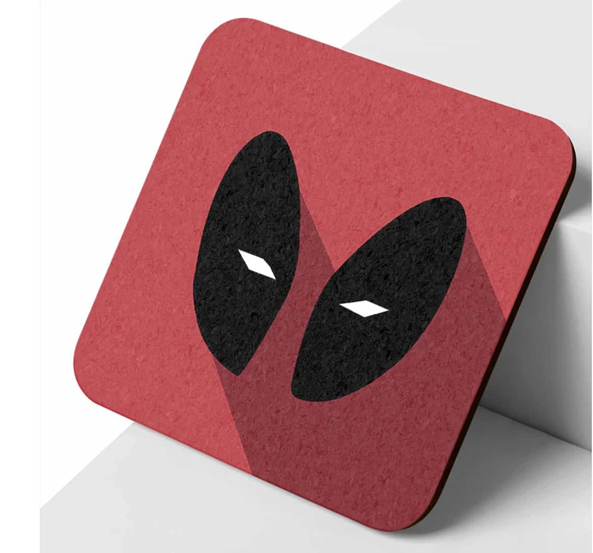 Macmerise Minimalistic Deadpool 10 X 10 cm Coasters Multicolour 12Y+