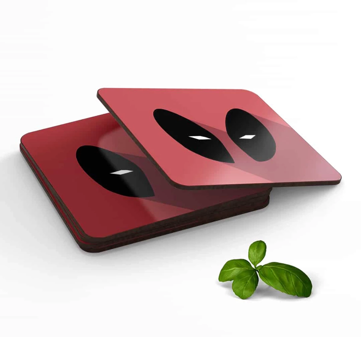 Macmerise Minimalistic Deadpool 10 X 10 cm Coasters Multicolour 12Y+