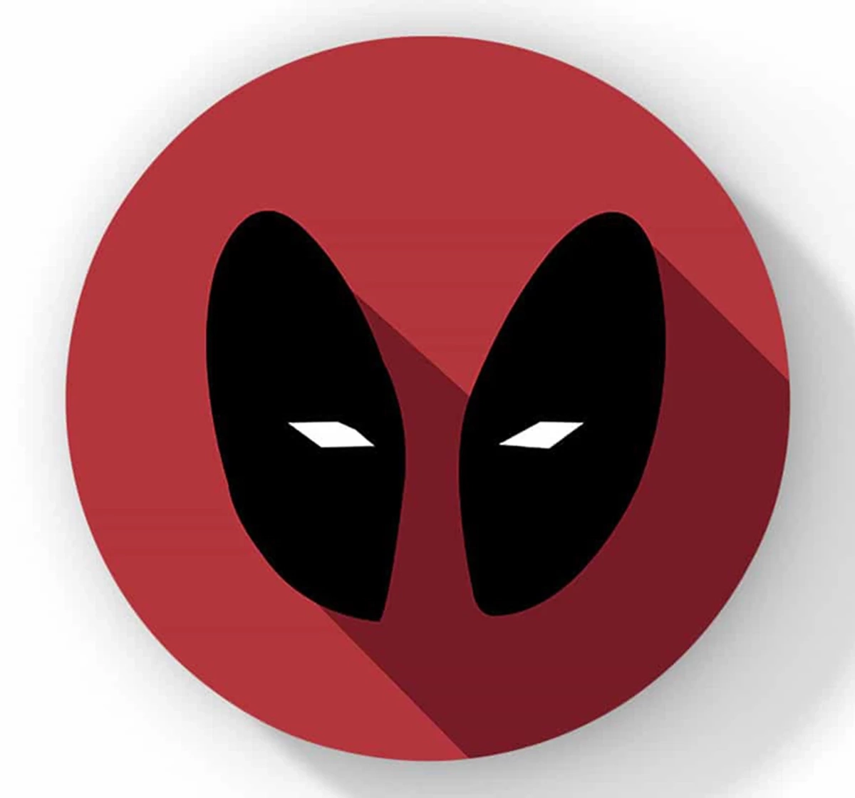 Macmerise Minimalistic Deadpool Circular Coasters Multicolour 12Y+