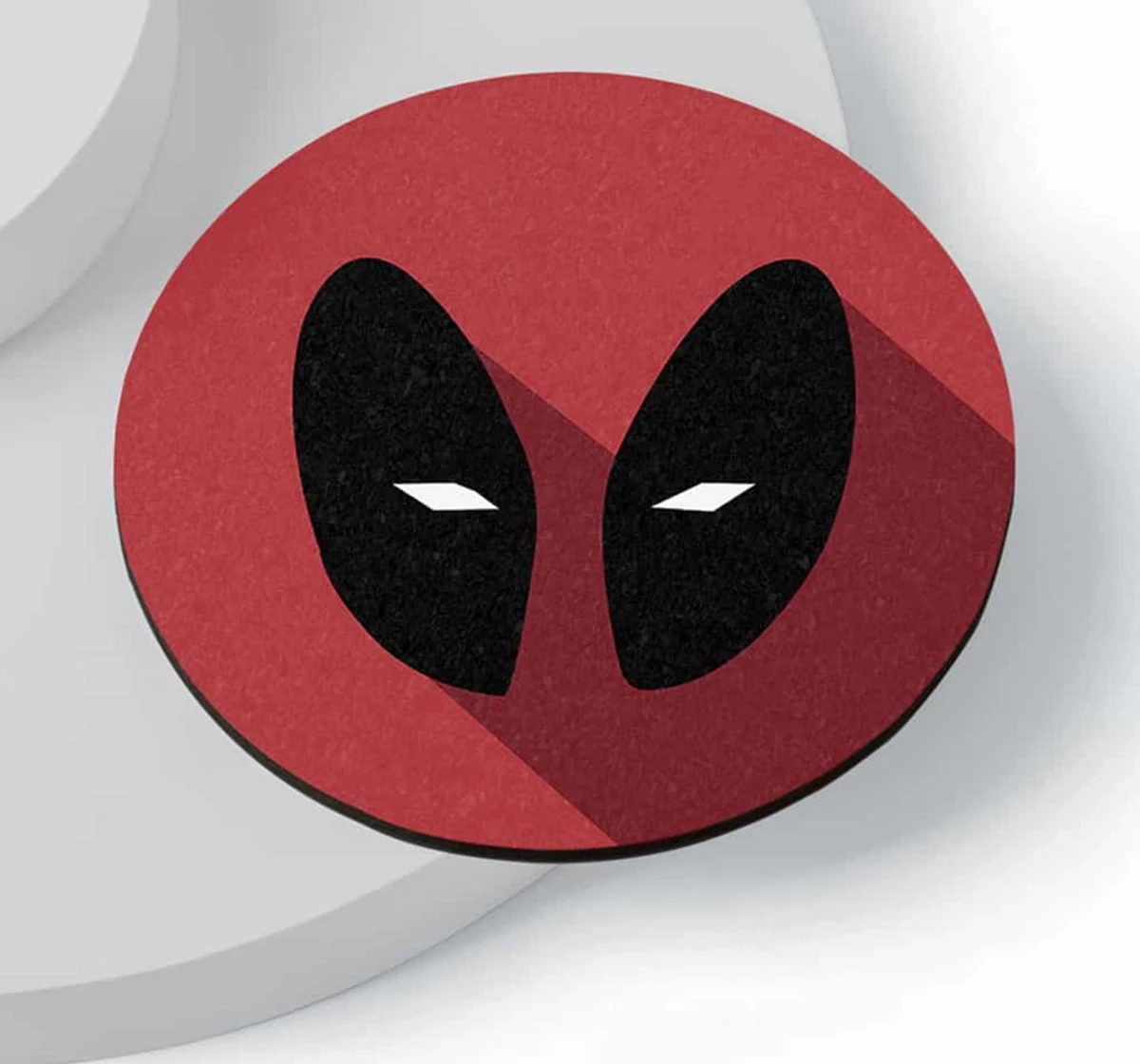 Macmerise Minimalistic Deadpool Circular Coasters Multicolour 12Y+