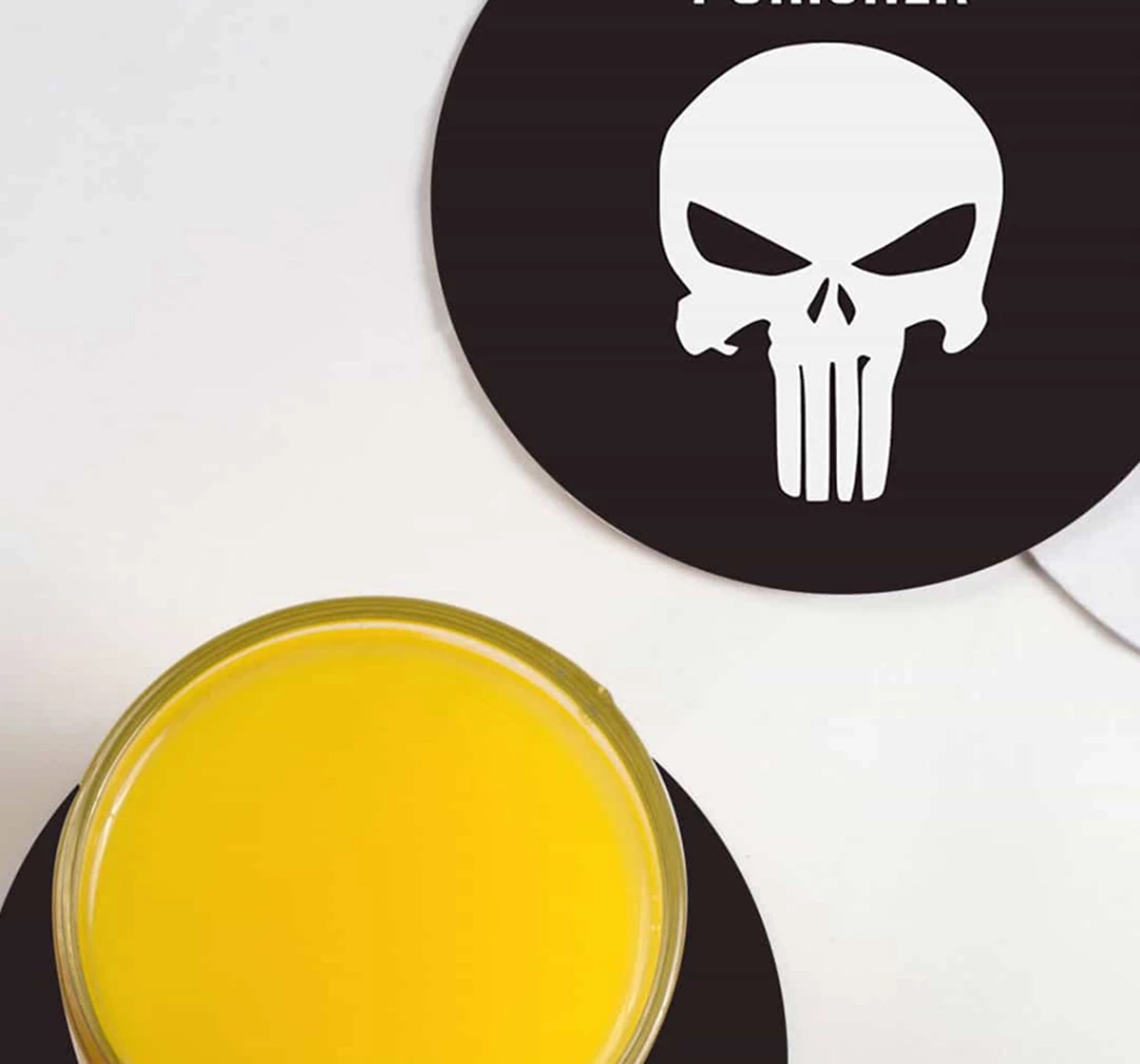 Macmerise Punisher Symbol Circular Coasters Multicolour 12Y+