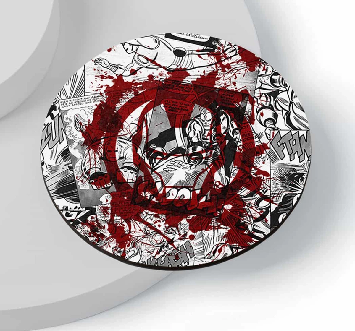 Macmerise Splash Out Ironman Circular Coasters Multicolour 12Y+