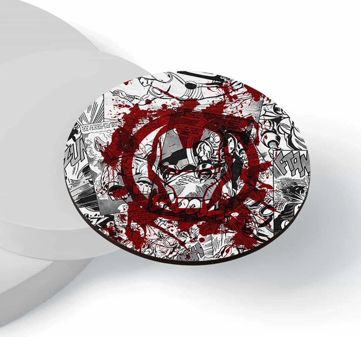 Macmerise Splash Out Ironman Circular Coasters Multicolour 12Y+