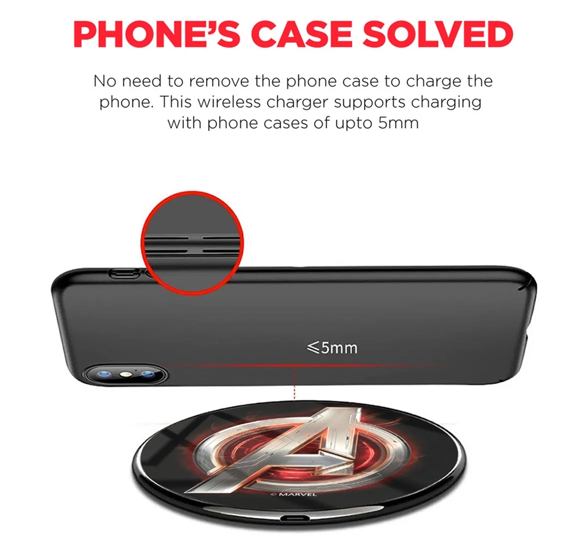 Macmerise Avengers Version 2 Compatible Pro Wireless Charger Multicolour 12Y+