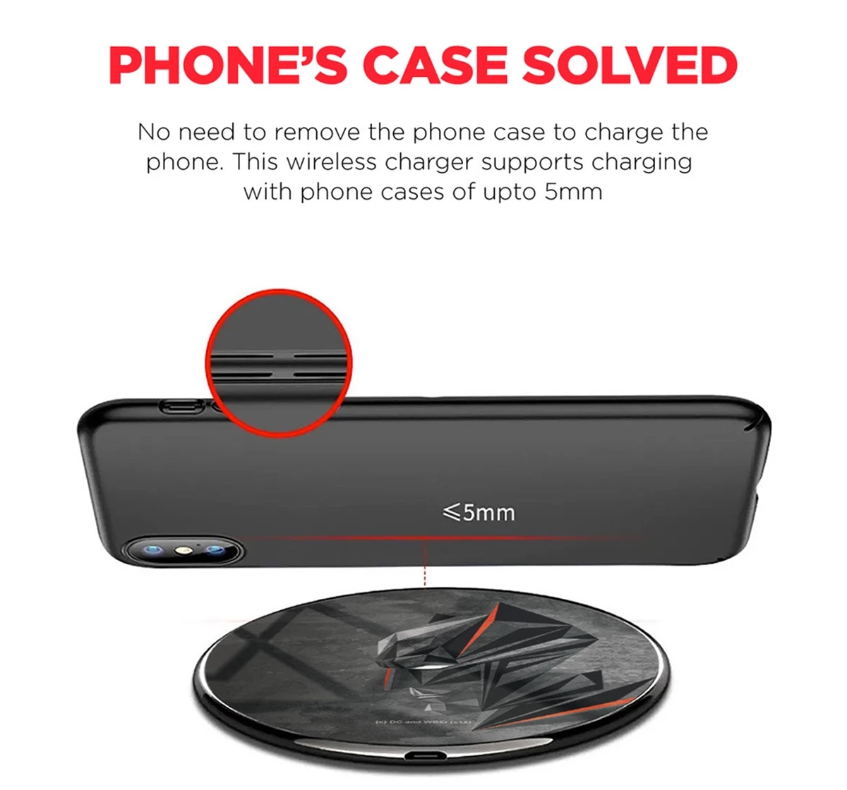 Macmerise Batman Geometric Compatible Pro Wireless Charger Multicolour 12Y+