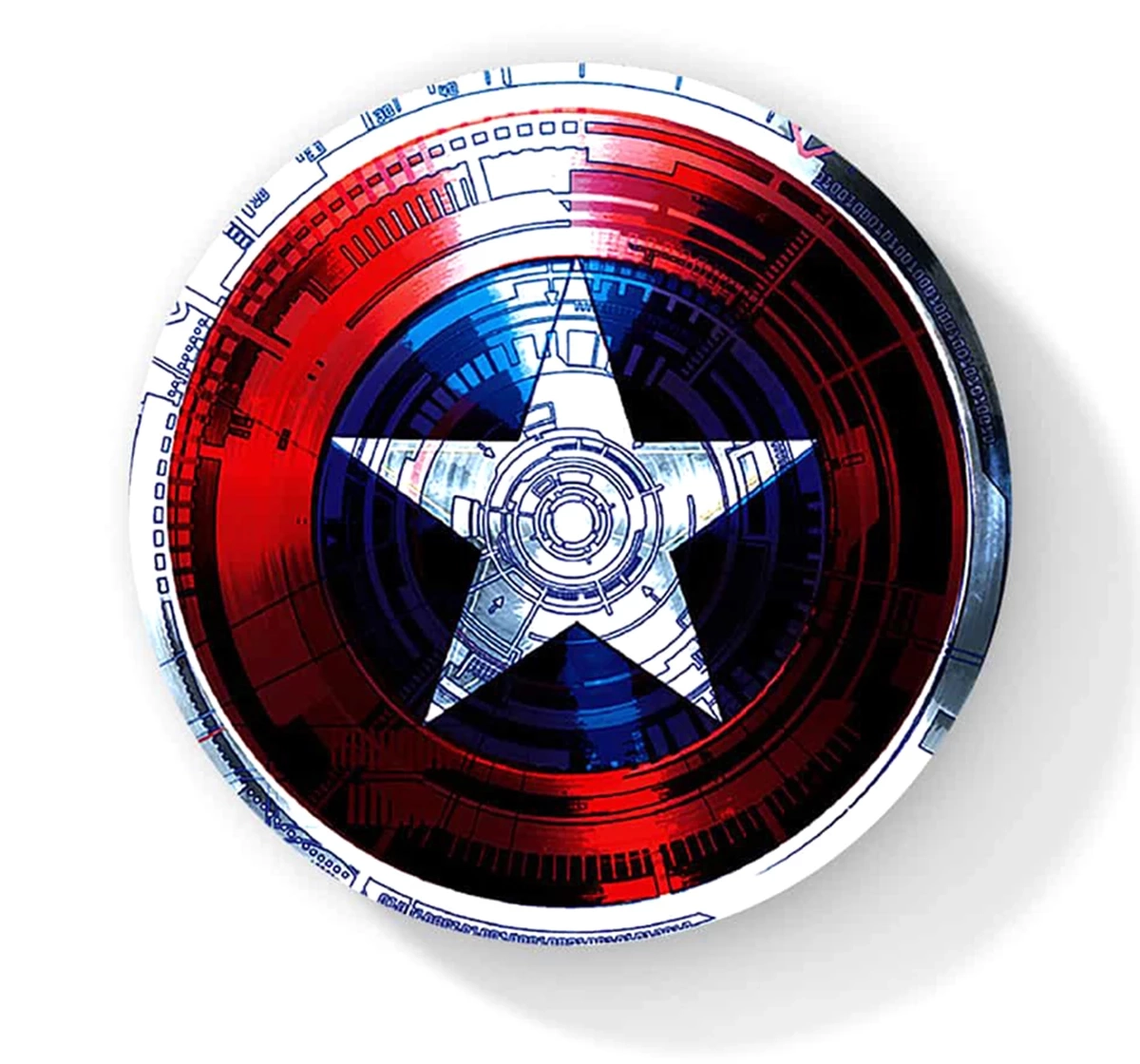 Macmerise Captains Shield Decoded Circular Coasters Multicolour 12Y+