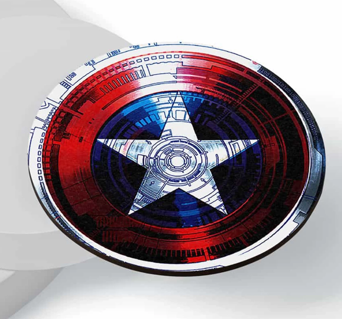 Macmerise Captains Shield Decoded Circular Coasters Multicolour 12Y+