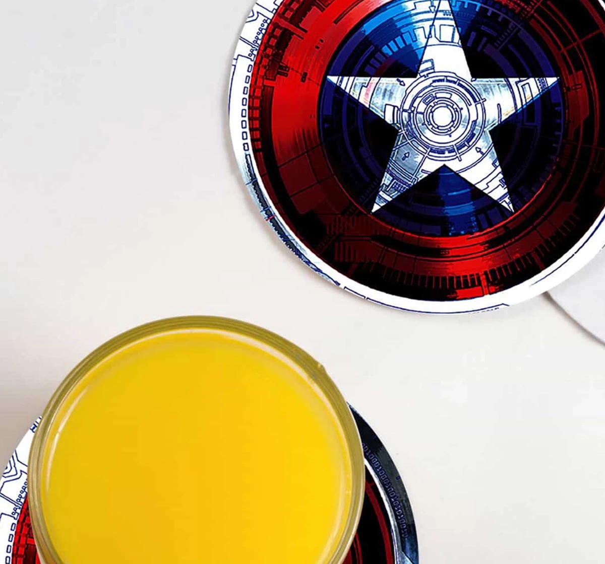 Macmerise Captains Shield Decoded Circular Coasters Multicolour 12Y+