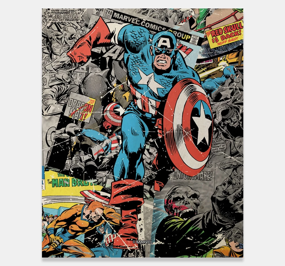 Macmerise Comic Captain America Fridge Magnets Multicolour 12Y+