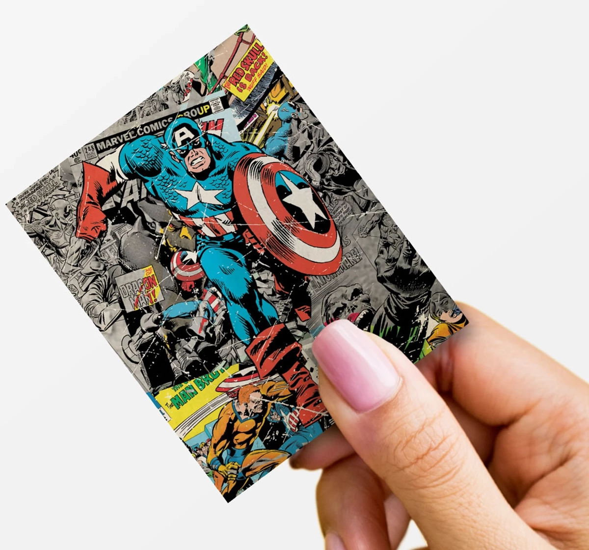 Macmerise Comic Captain America Fridge Magnets Multicolour 12Y+