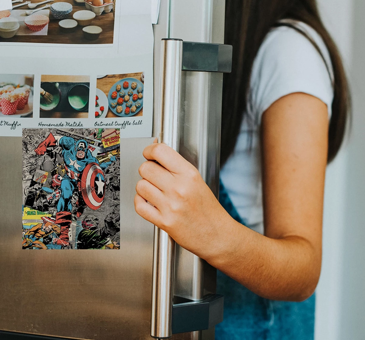 Macmerise Comic Captain America Fridge Magnets Multicolour 12Y+