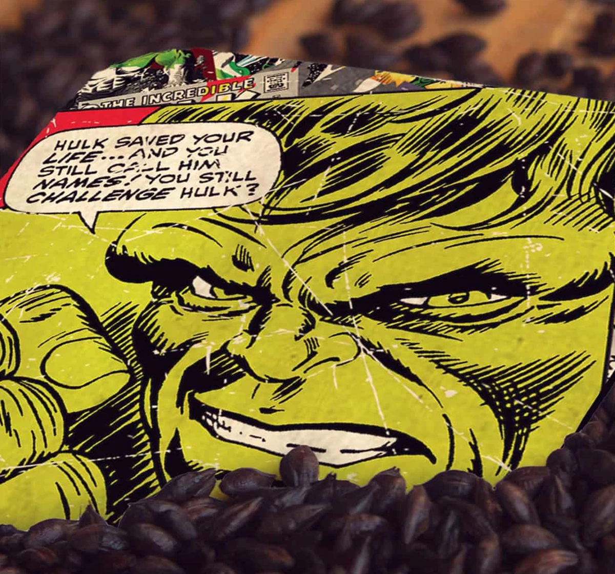 Macmerise Comic Hulk 10 X 10 cm Coasters Multicolour 12Y+
