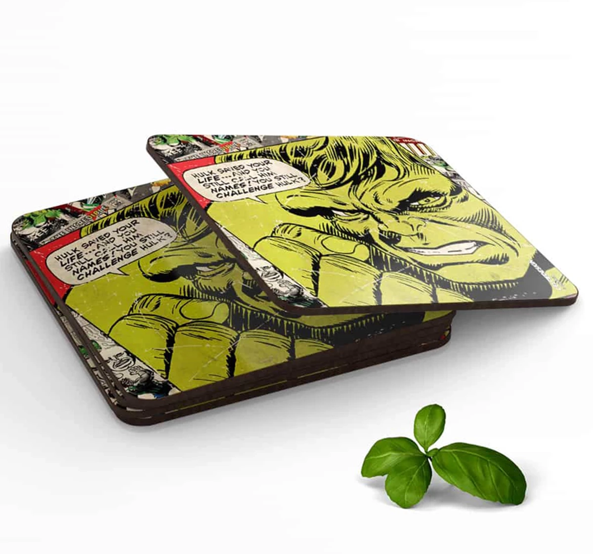 Macmerise Comic Hulk 10 X 10 cm Coasters Multicolour 12Y+