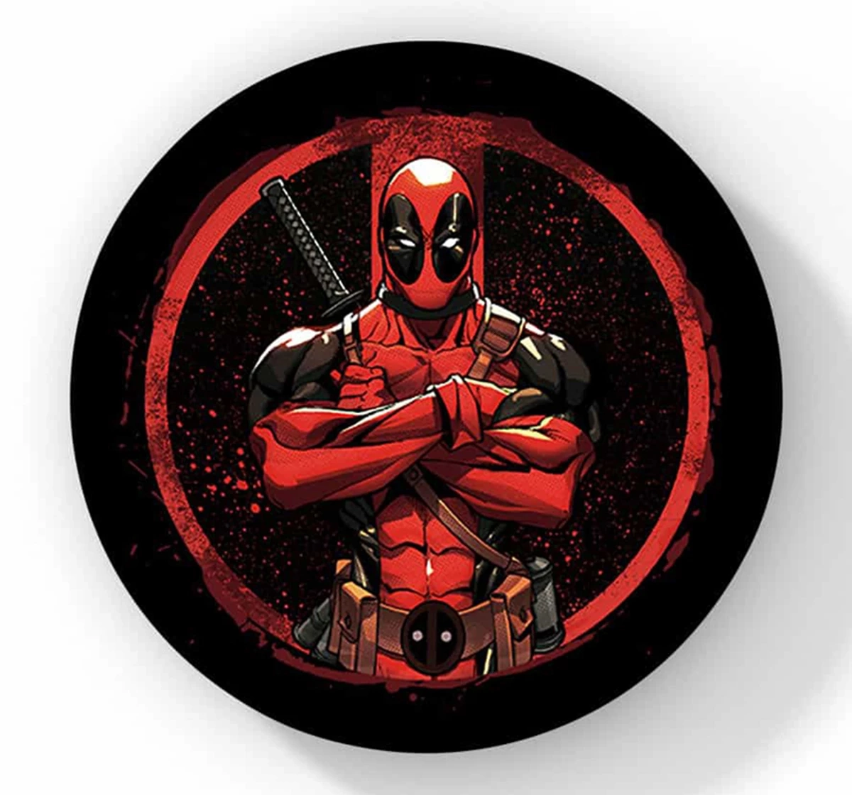 Macmerise Deadpool Stance Circular Coasters Multicolour 12Y+