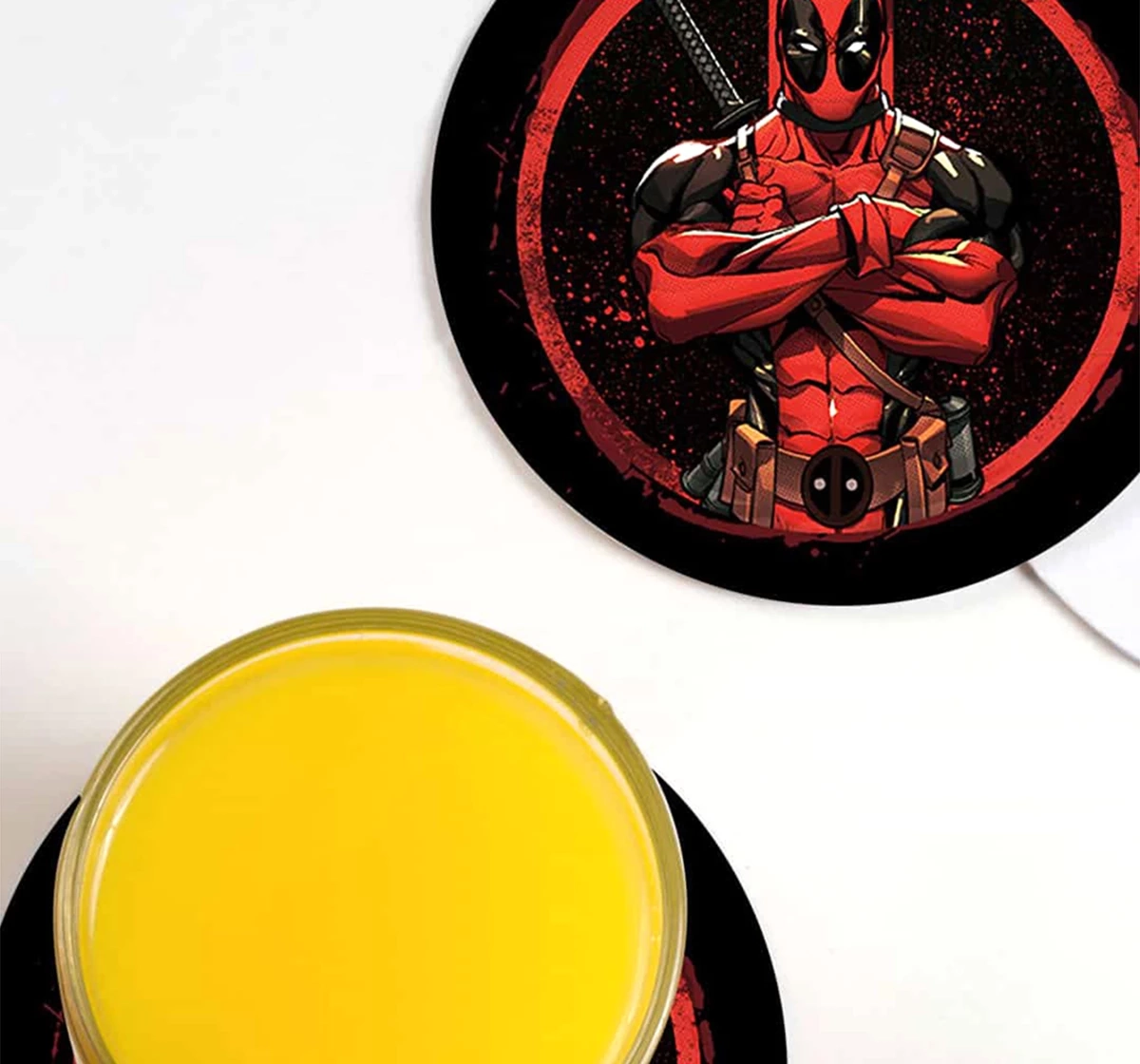 Macmerise Deadpool Stance Circular Coasters Multicolour 12Y+