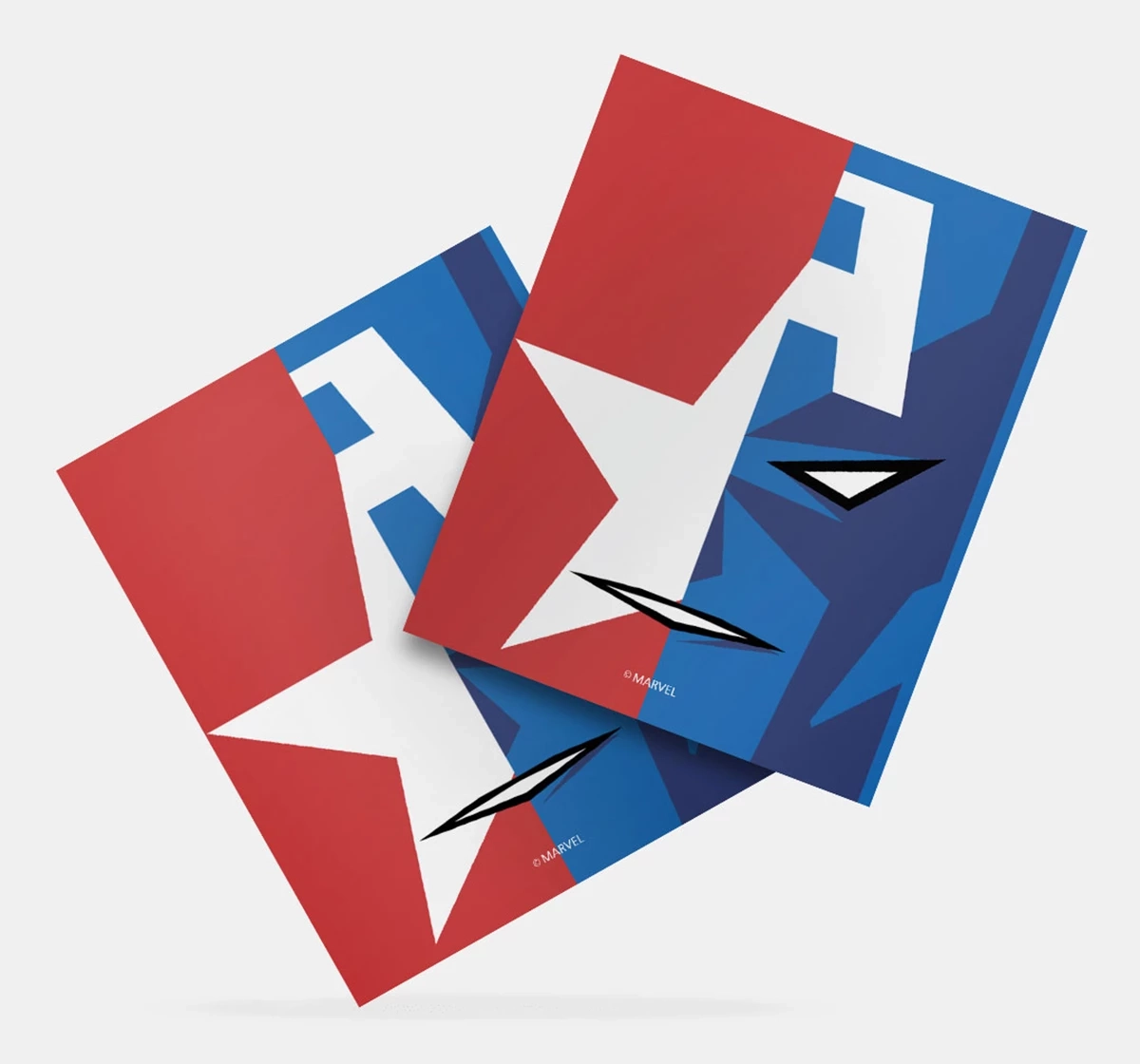Macmerise Face Focus Captain America Fridge Magnets Multicolour 12Y+