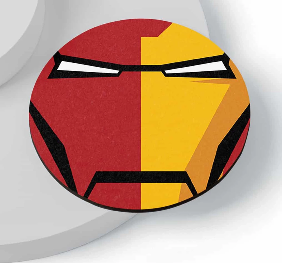 Macmerise Face Focus Ironman Circular Coasters Multicolour 12Y+