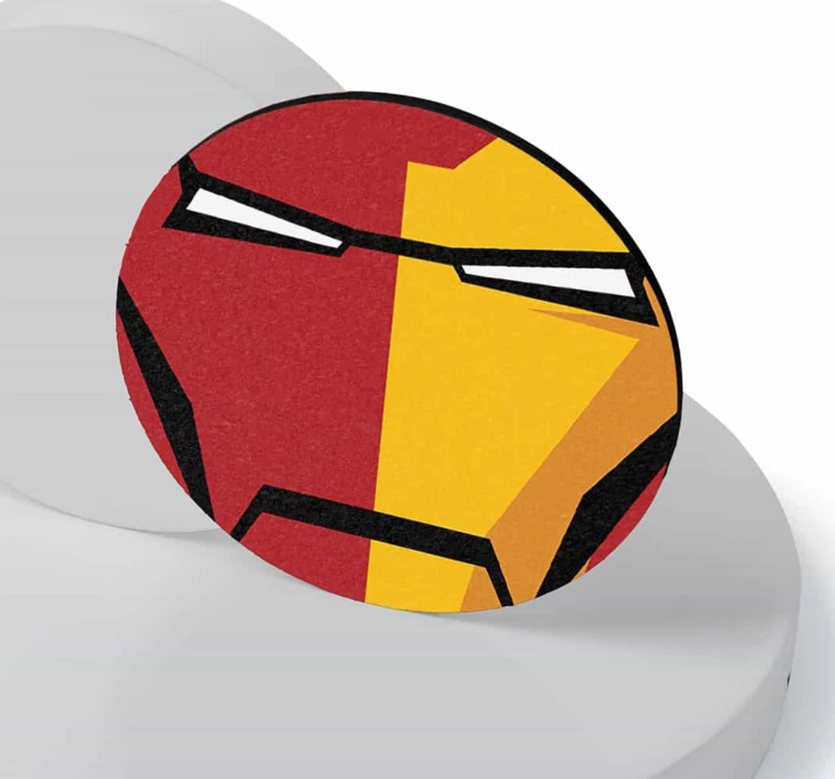 Macmerise Face Focus Ironman Circular Coasters Multicolour 12Y+