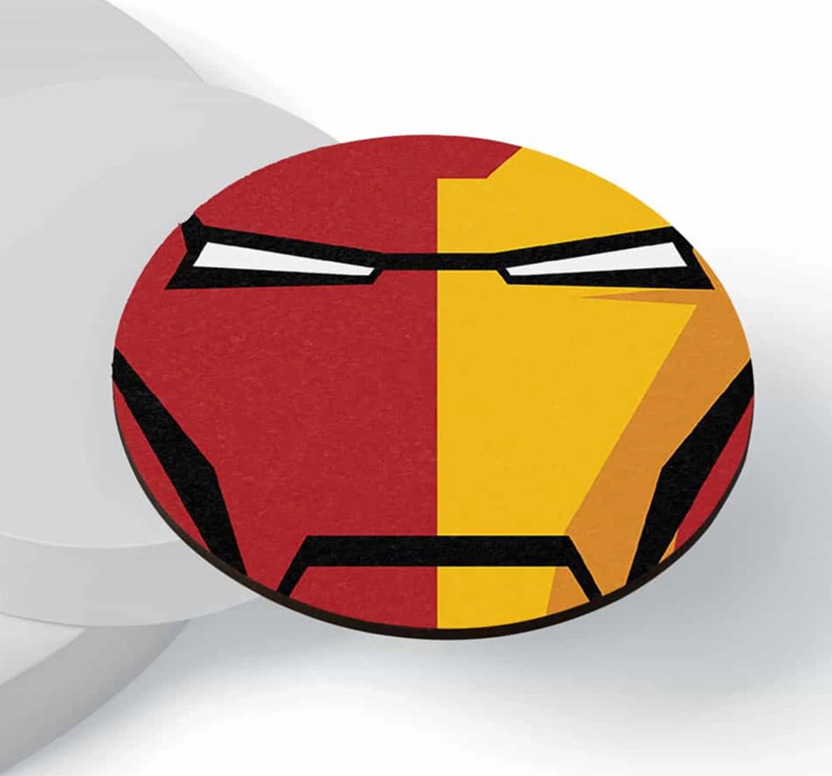 Macmerise Face Focus Ironman Circular Coasters Multicolour 12Y+