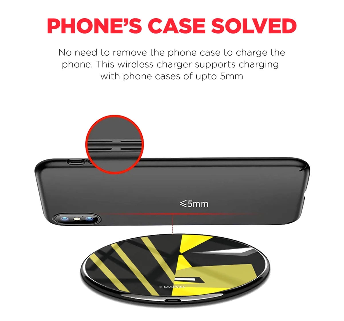 Macmerise Face Focus Wolverine Compatible Pro Wireless Charger Multicolour 12Y+